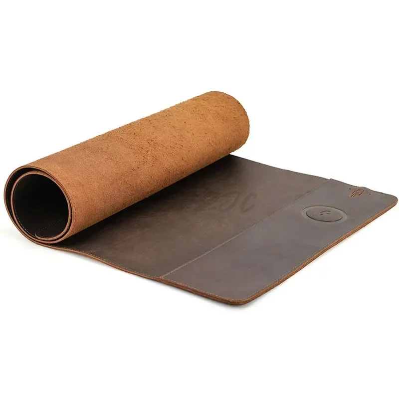 Desk Pad Leather Large - Винтажный коврик для мыши из воловьей