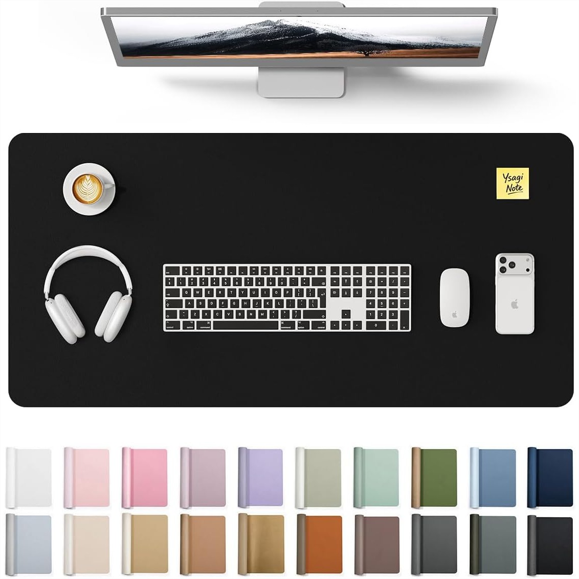 Desk Pad Leather Large - Большой коврик для стола из искусственной