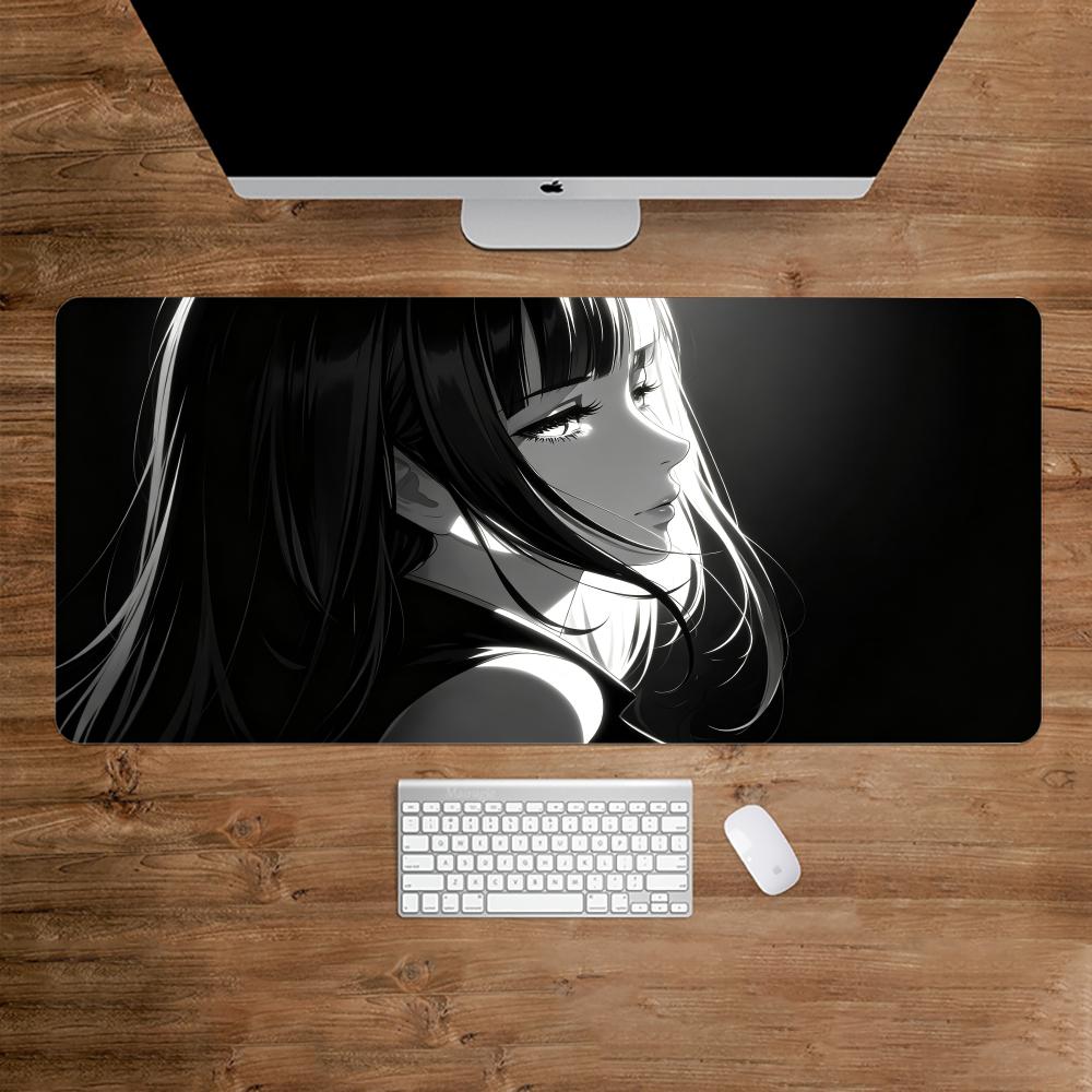 Desk Setup For Work - Коврик для мыши с изображением темной