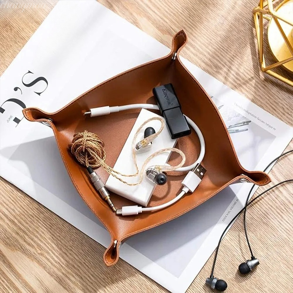 Desk Setup Organizer - 1 шт. 25x25 см Кожаный складной