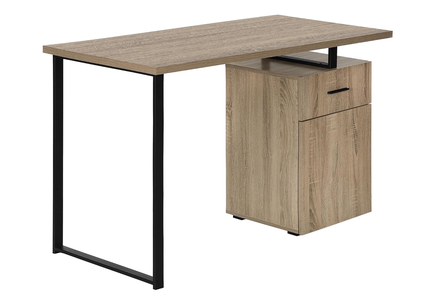 Desk Setup Brown - Компьютерный стол 48 дюймов, коричнево-черный, металлический,