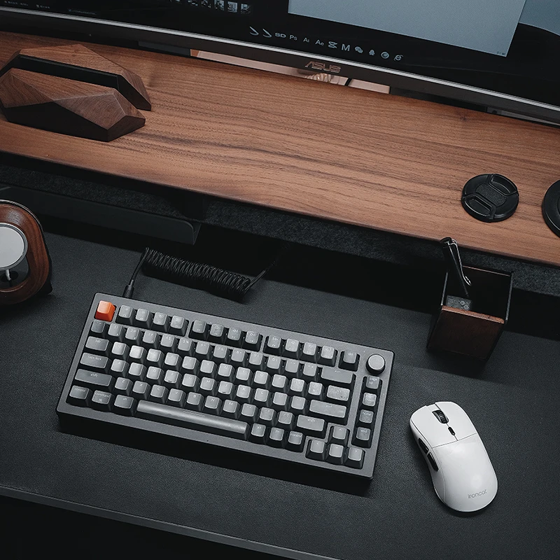 Desk Setup Workspace - Подставка для монитора из цельного орехового