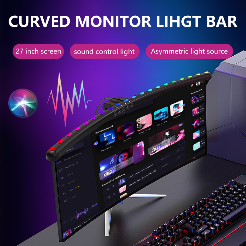 Светодиодная RGB-лампа для мон – обзор и цена Desk Setup Pc