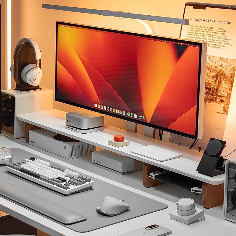 Современная подставка для мони – обзор и цена Desk Setup Monitor And Laptop
