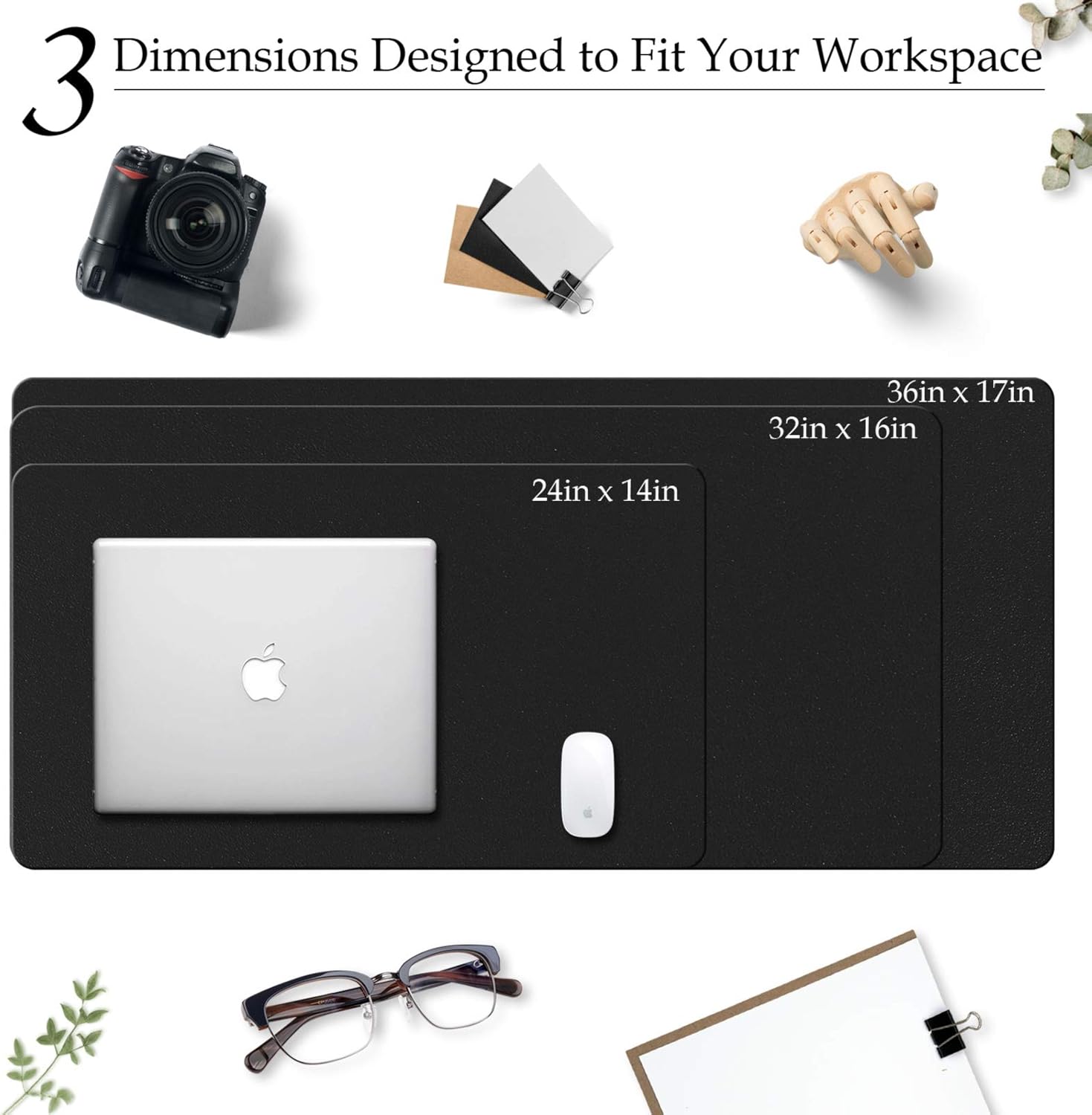 Большой кожаный коврик для сто – обзор и цена Desk Pad Leather Large