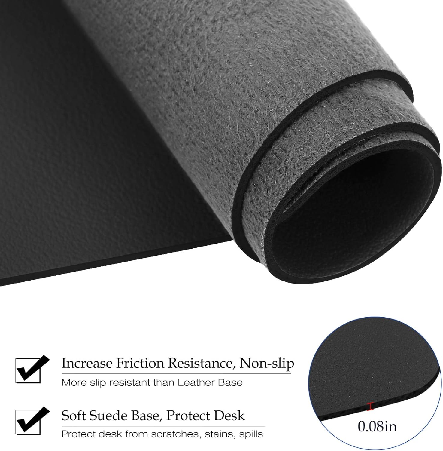 Большой кожаный коврик для сто – обзор и цена Desk Pad Leather Large