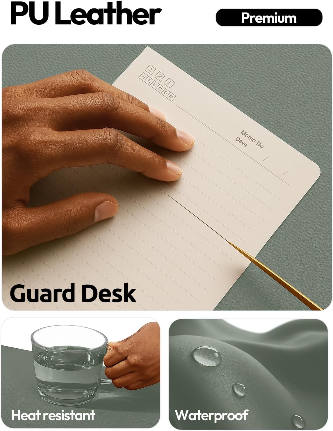 Кожаный защитный коврик для ст – обзор и цена Desk Pad Leather Large