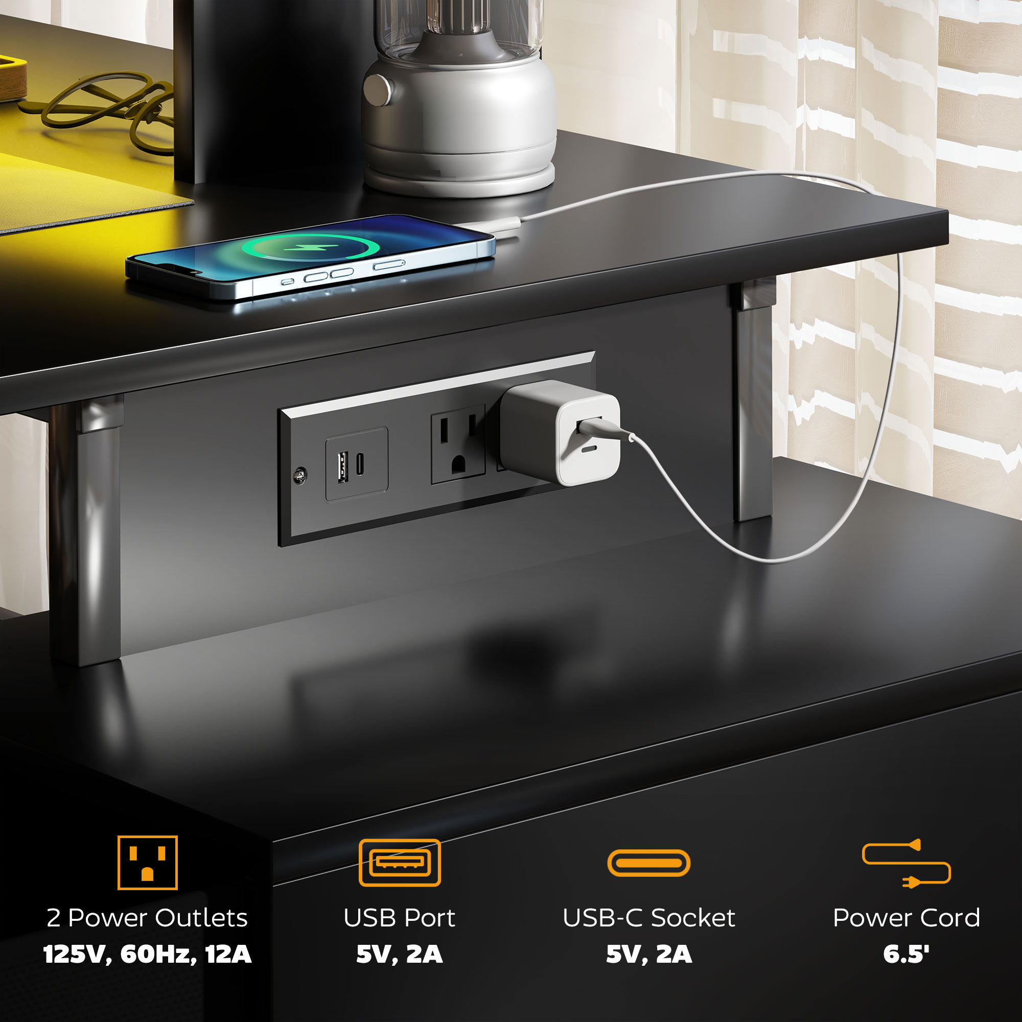 Игровой стол Homcom 56 дюймов  – обзор и цена Desk Setup Pc