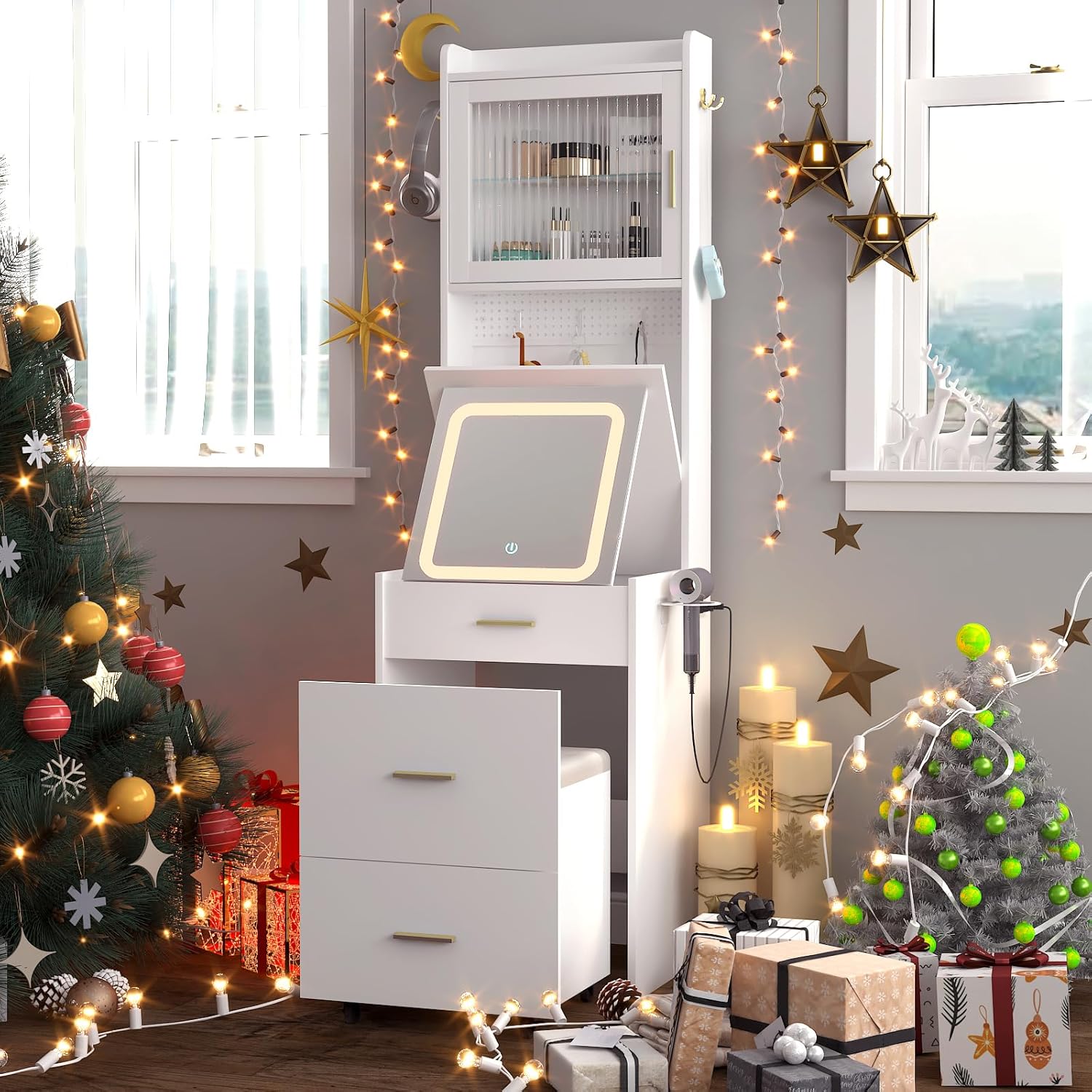 Туалетный столик 3 в 1, со скл – обзор и цена Desk Vanity Setup