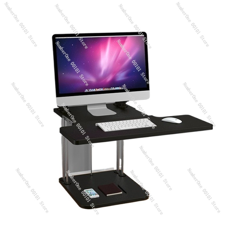 Регулируемый по высоте настоль – обзор и цена Desk Setup Monitor And Laptop