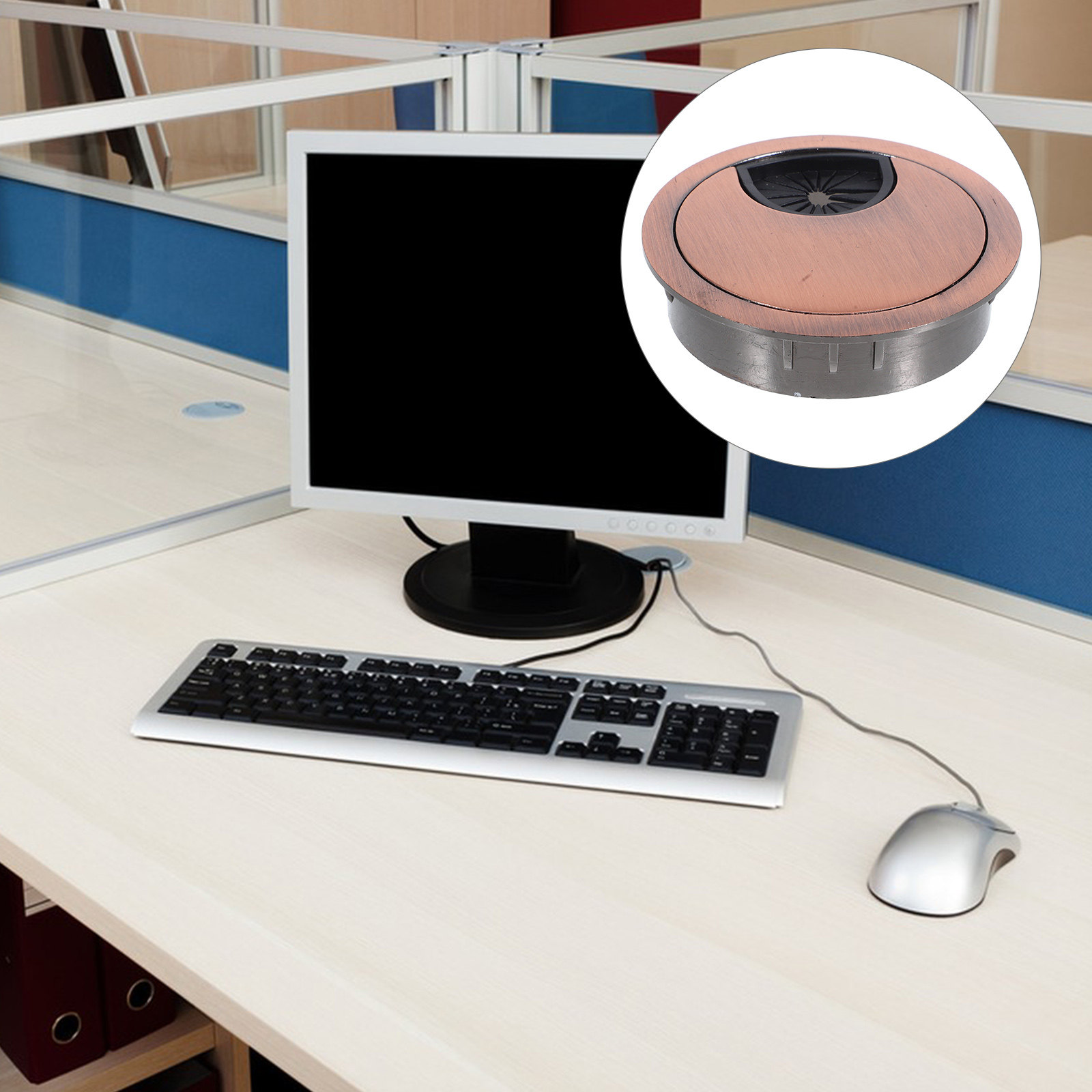 Круглая заглушка для кабельног – обзор и цена Desk Setup Workspace