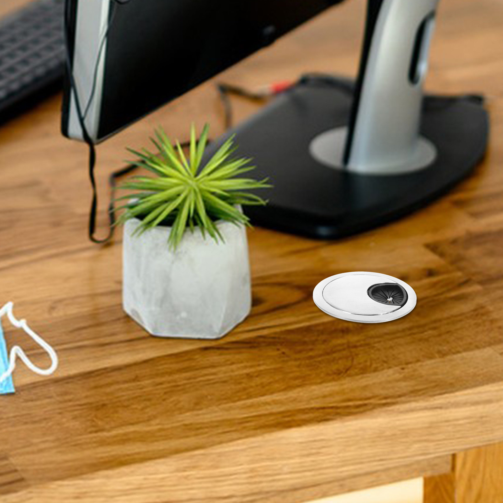 Круглая заглушка для кабельног – обзор и цена Desk Setup Workspace