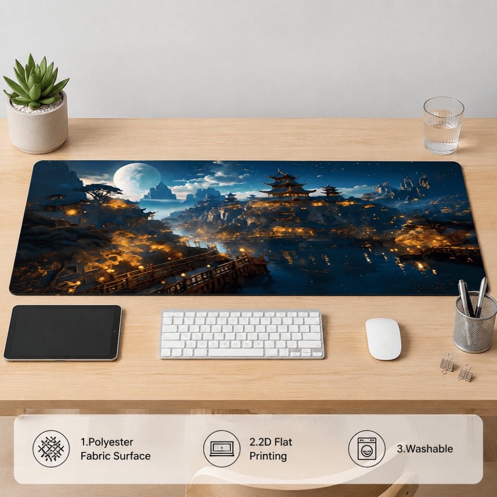 Оригинальный удлиненный коврик – обзор и цена Desk Setup For Work