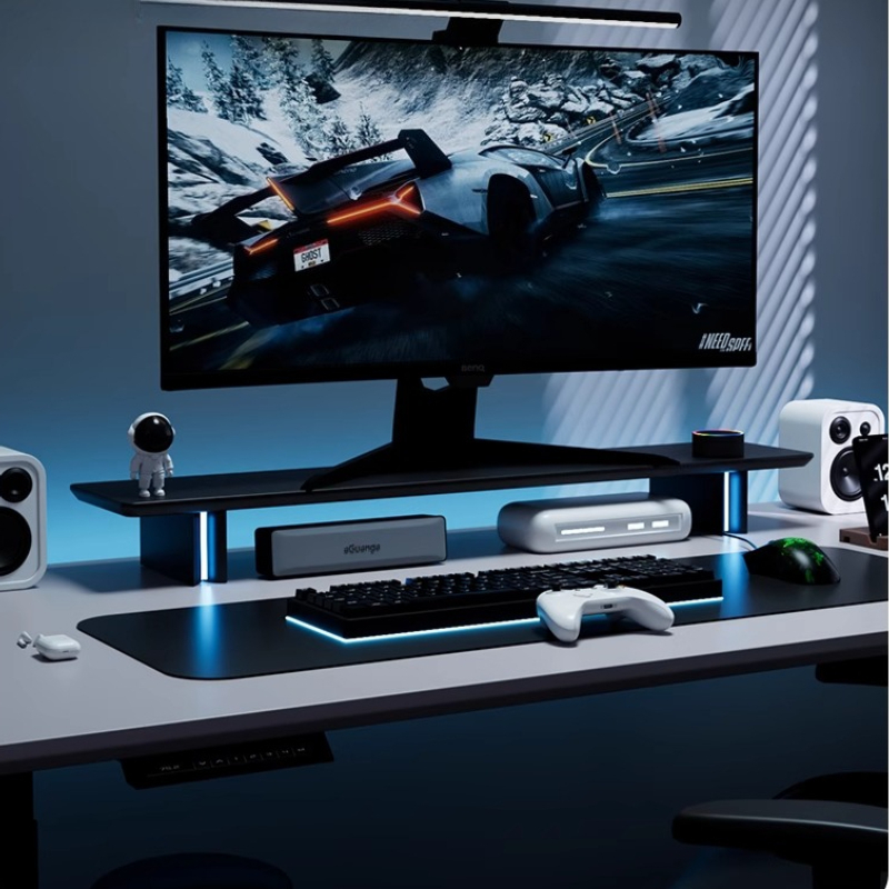 Подставка для монитора RGB, эр – обзор и цена Desk Setup Monitor And Laptop