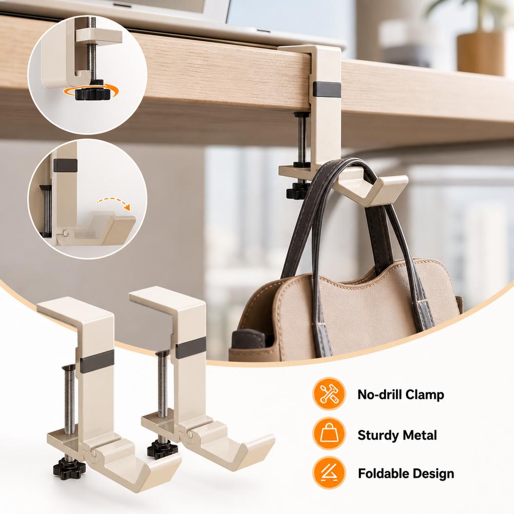 Крючок-держатель для сумок и н – обзор и цена Desk Setup Organizer