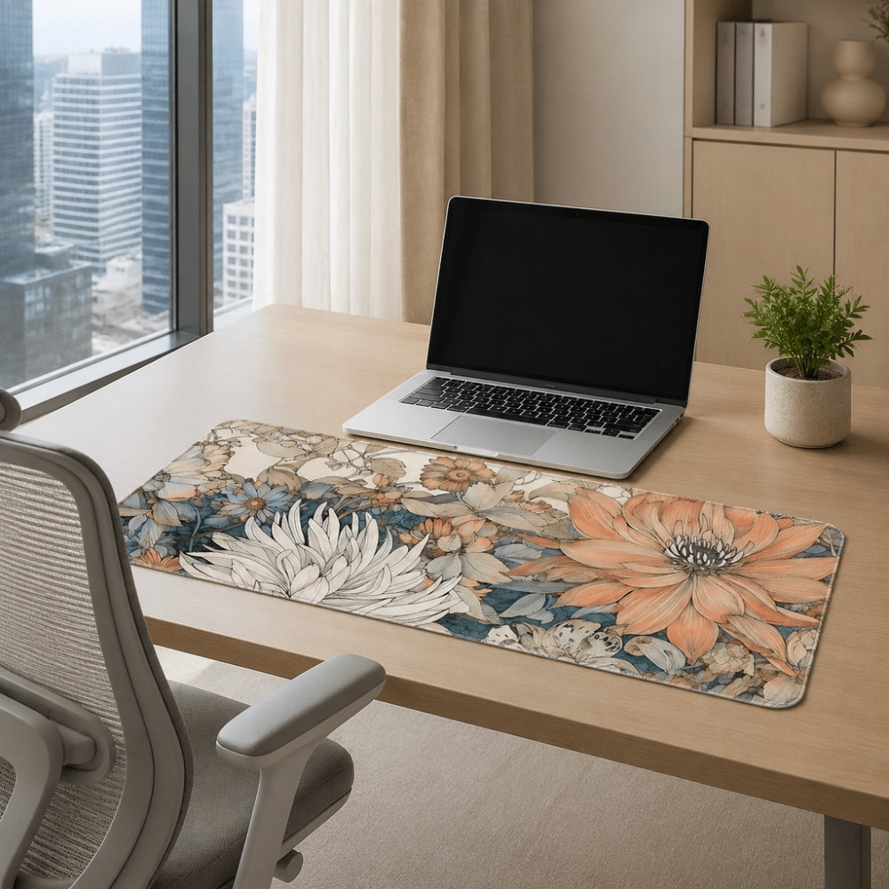Ретро-салфетка для стола с цве – обзор и цена Desk Setup For Work