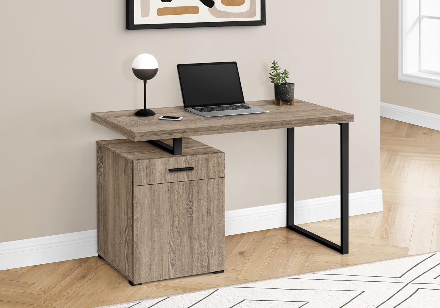 Компьютерный стол 48 дюймов, к – обзор и цена Desk Setup Brown