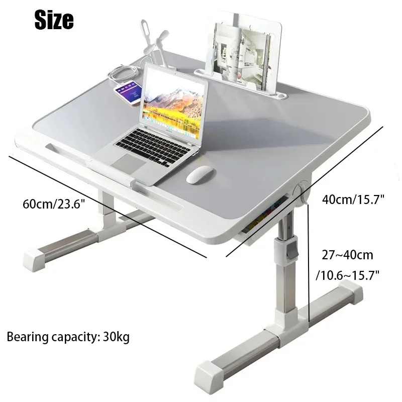 Laptop Bed Tray Table Adjustab – обзор и цена Desk Setup Notebook