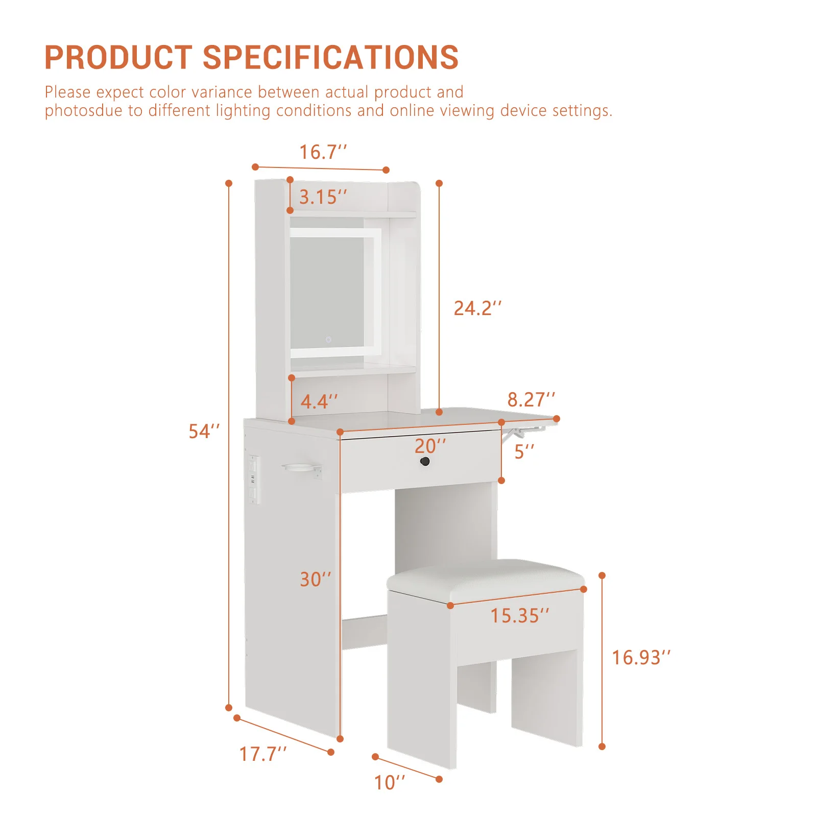 # Стол для макияжа с ящиками С – обзор и цена Desk Vanity Setup