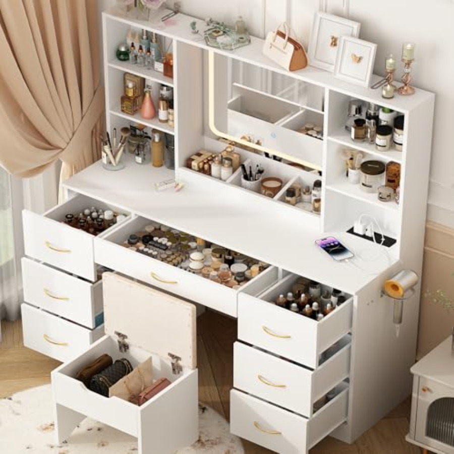 Большой туалетный столик 47 дю – обзор и цена Desk Vanity Setup