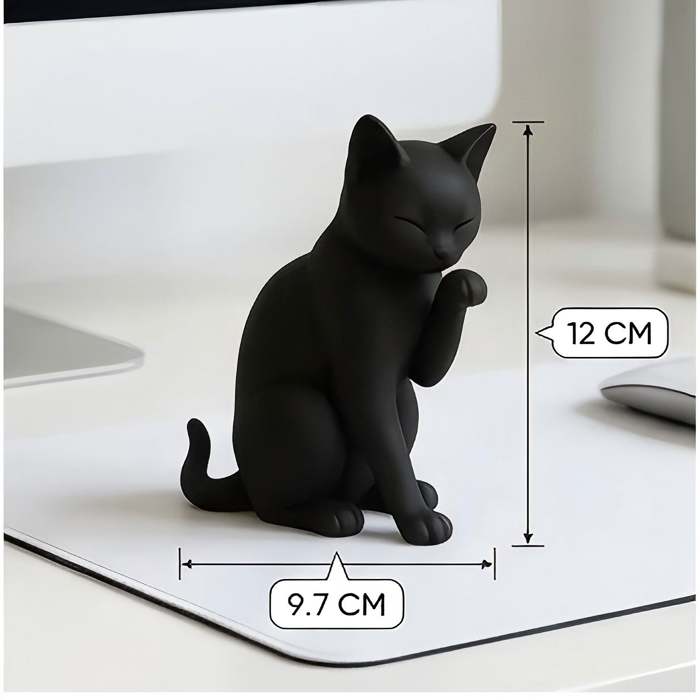 3D-фигурка кота для декора раб – обзор и цена Desk Setup Workspace