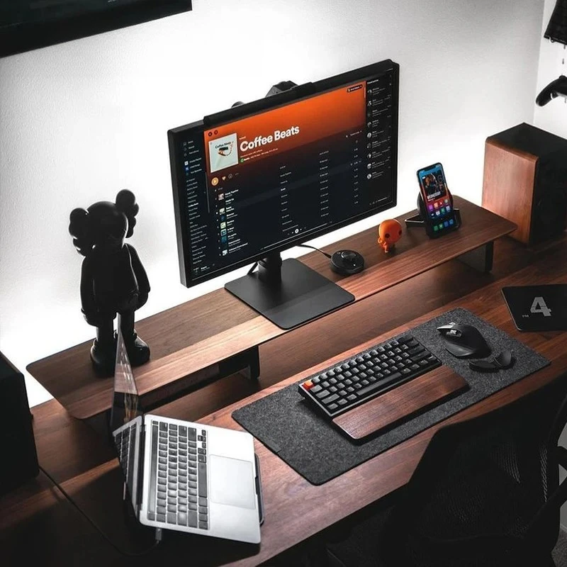 Подставка для монитора из цель – обзор и цена Desk Setup Workspace